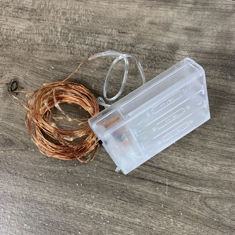 Led Battery Operated, Mini Battery Powered Copper Wire Starry String Lights